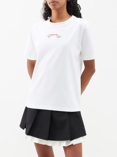 T-shirt en jersey de coton à broderie logo - SHUSHU/TONG - Modalova