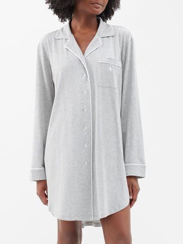 Chemise de nuit boutonnée en jersey - Polo Ralph Lauren - Modalova