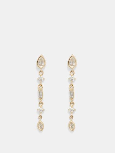 Boucles d'oreilles or 14 carats et diamants Paris - Zoë Chicco - Modalova