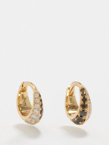 Boucles d'oreille en or et diamants Crescent XS - Lizzie Mandler - Modalova
