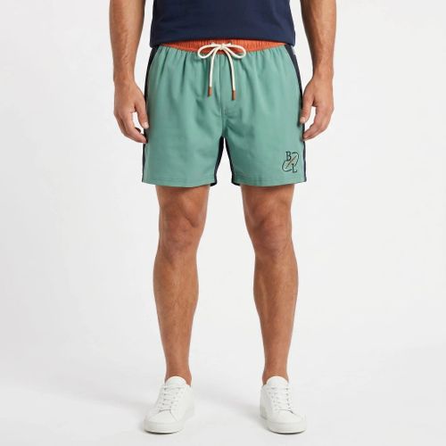 Short de bain tricolore vert/marine/orange - BLACKS LEGEND - Modalova