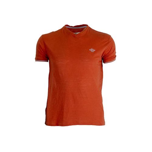 T-shirt slub orange col V - BLACKS LEGEND - Modalova