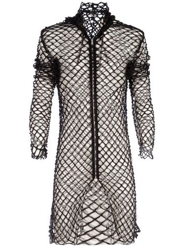 Veste à capuche façon résille - Comme des Garçons Homme Plus - Modalova