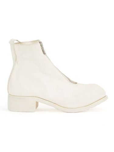 Guidi front zip ankle boots - Blanc - Guidi - Modalova