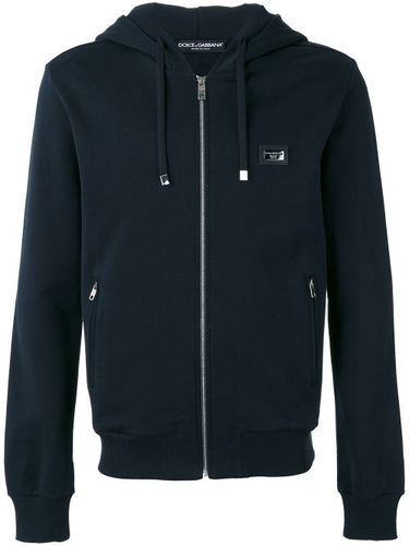 Drawstring zip hoodie - Dolce & Gabbana - Modalova