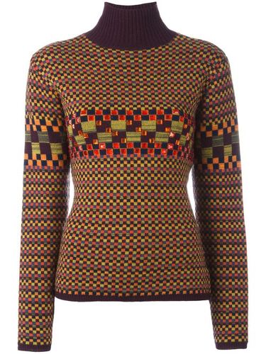 Pull à carreaux - Jean Paul Gaultier Pre-Owned - Modalova