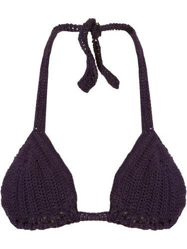 Knit triangle bikini top - Amir Slama - Modalova