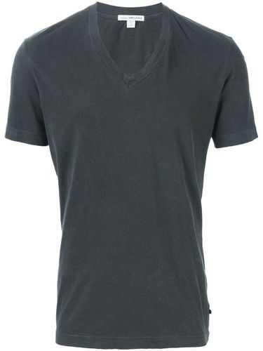 James Perse t-shirt à col v - Gris - James Perse - Modalova