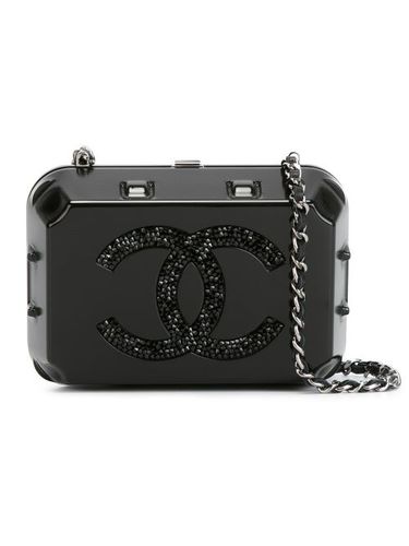 Minaudière à logo devant - CHANEL Pre-Owned - Modalova