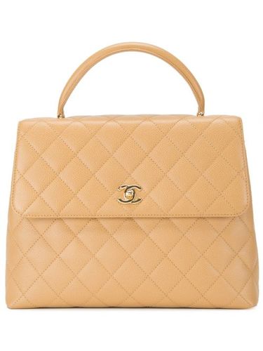 Sac à main à plaque logo - CHANEL Pre-Owned - Modalova