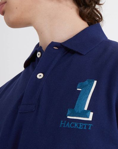 Polo Numéro 1 bleu marine - Hackett London - Modalova