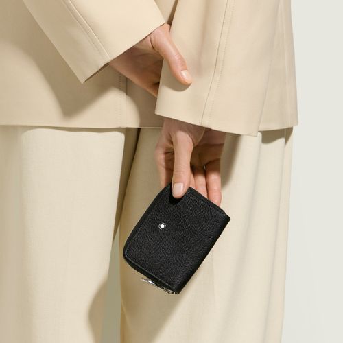 Mini Portefeuille 2cc Zippé en Cuir Sartorial - Cuir - MB221338 - Portefeuilles - MONTBLANC - Modalova