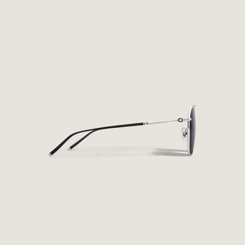 Lunettes de Soleil Carrées avec Monture en Titane é - Titane - MB135562 - Solaires - MONTBLANC - Modalova