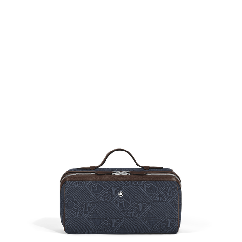 Trousse de Toilette en Tissu Denim 4810 - Tissu et cuir - MB221502 - Trousses De Toilette - MONTBLANC - Modalova