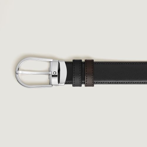 Ceinture Réversible Fer à Cheval 35 mm en Cuir Meisterstück - | - MB223962 - Ceintures - MONTBLANC - Modalova