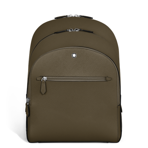 Sac à Dos Moyen Modèle avec 3 Compartiments en Cuir Sartorial - Cuir - MB221542 - Sacs À Dos - MONTBLANC - Modalova
