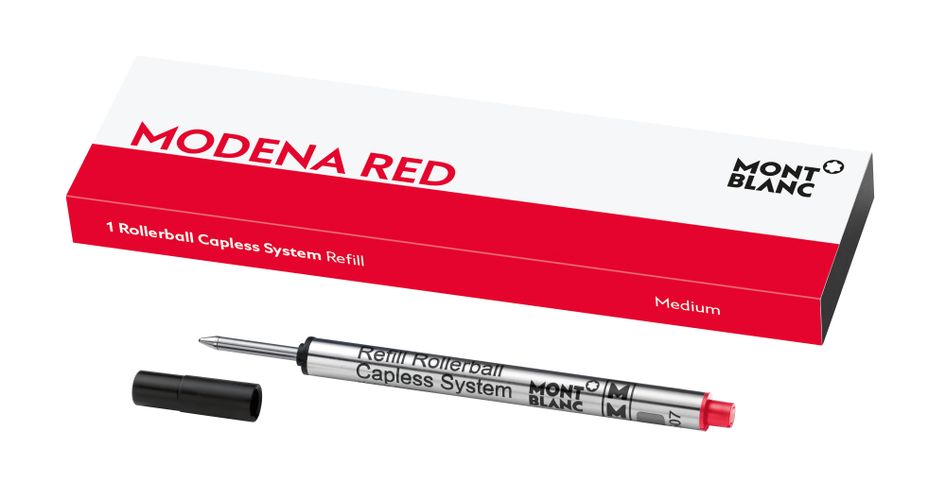 X Recharge pour Rollerball Sans Capuchon, Modena Red - MB128244 - Recharges Pour Rollerballs - MONTBLANC - Modalova