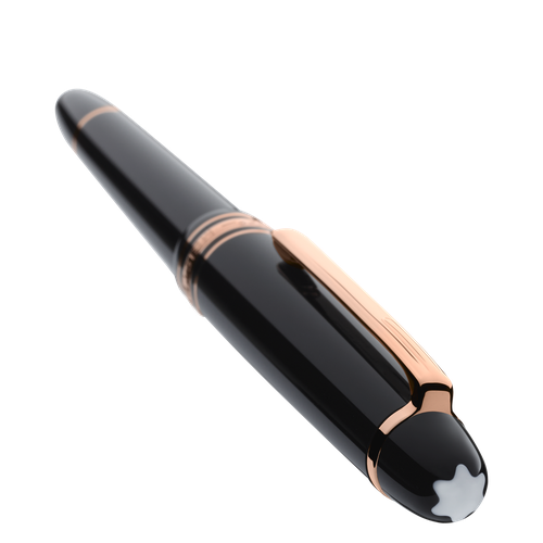 Stylo-Plume Meisterstück Classique Doré à l’Or Rose - Résine précieuse - MB132484 - Stylos Plume - MONTBLANC - Modalova