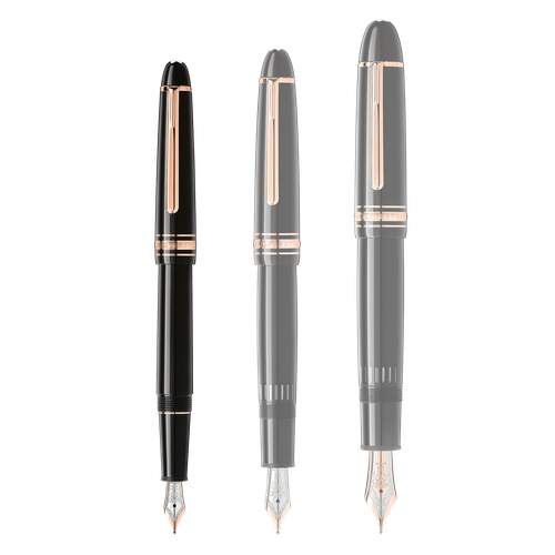Stylo-Plume Meisterstück Classique avec métal doré Rose - Résine précieuse - MB132483 - Stylos Plume - MONTBLANC - Modalova