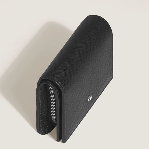 Portefeuille Compact 6cc Zippé en Cuir Sartorial - Cuir - MB222977 - Portefeuilles - MONTBLANC - Modalova