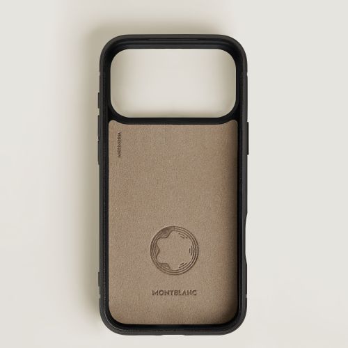 Étui Rigide pour iPhone 17 Pro Max en Cuir Sartorial - Cuir - MB220602 - Pochettes Et Étuis Pour Téléphone - MONTBLANC - Modalova