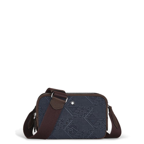 Sac à Bandoulière Mini Modèle en Tissu Denim 4810 - Tissu et cuir - MB221590 - Sacs Reporter - MONTBLANC - Modalova