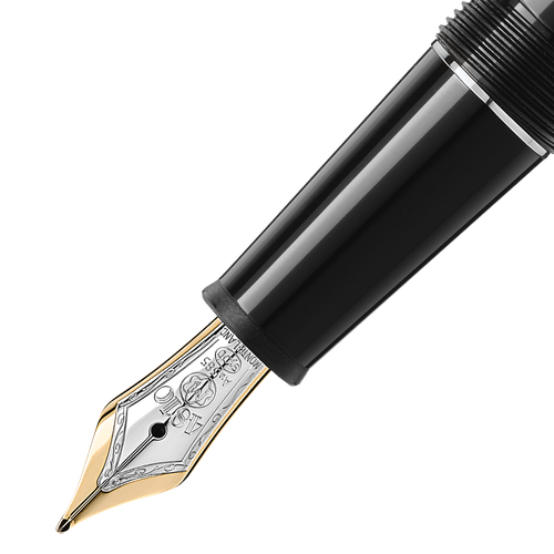 Stylo-Plume Meisterstück Classique avec métal platiné - Résine précieuse - MB132468 - Stylos Plume - MONTBLANC - Modalova