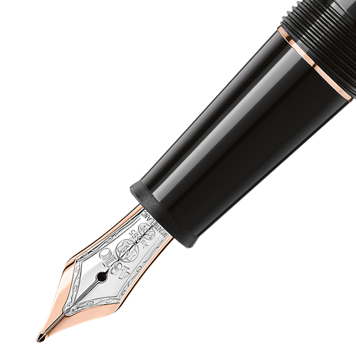 Stylo-Plume Meisterstück Classique avec métal doré Rose - Résine précieuse - MB132484 - Stylos Plume - MONTBLANC - Modalova