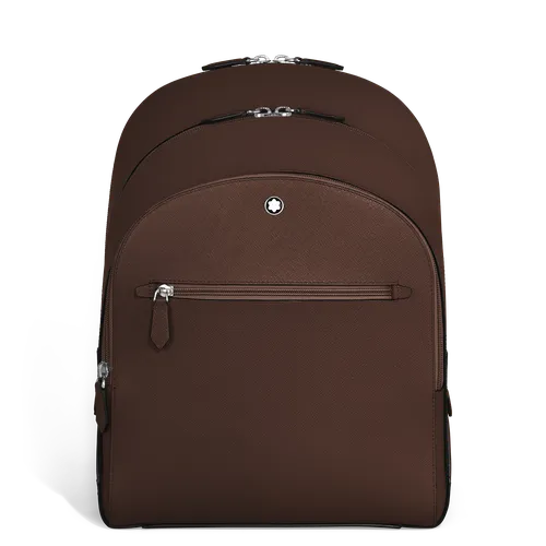 Sac à Dos Moyen Modèle avec 3 Compartiments en Cuir Sartorial - Cuir - MB222929 - Sacs À Dos - MONTBLANC - Modalova