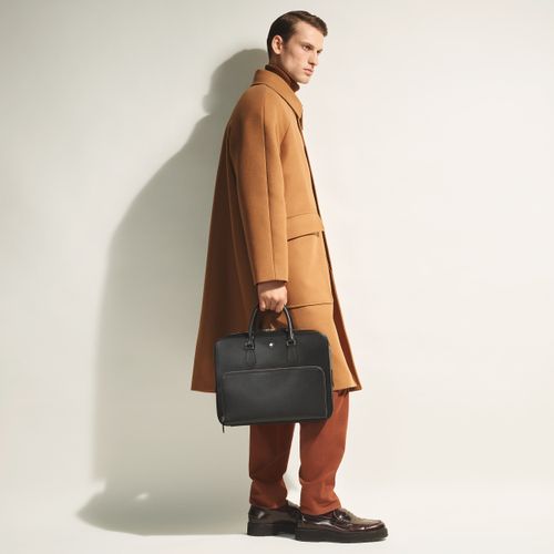 Porte-Documents Moyen Modèle avec Poche en Cuir Sartorial - Cuir - MB130271 - Porte-Documents - MONTBLANC - Modalova