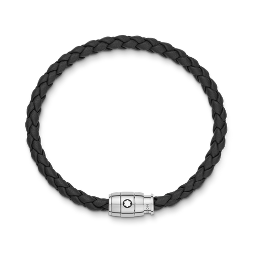 Bracelet 3 Anneaux en Cuir Soft - Acier inoxydable - MB130896 - Bracelets - MONTBLANC - Modalova