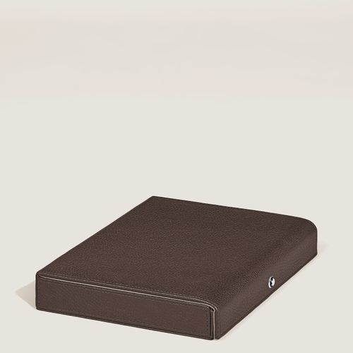 Coffret de Voyage pour 8 Instruments d’Écriture en Cuir Grainé - Cuir - MB222834 - Accessoires Cigare - MONTBLANC - Modalova