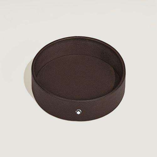 Grand Plateau de Bureau Rond en Cuir Grainé - Cuir - MB222582 - Accessoires Cigare - MONTBLANC - Modalova