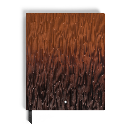 Carnet Grand Format en Cuir Corteccia Sfumato, Pages Lignées - Papier - MB136837 - Carnets - MONTBLANC - Modalova