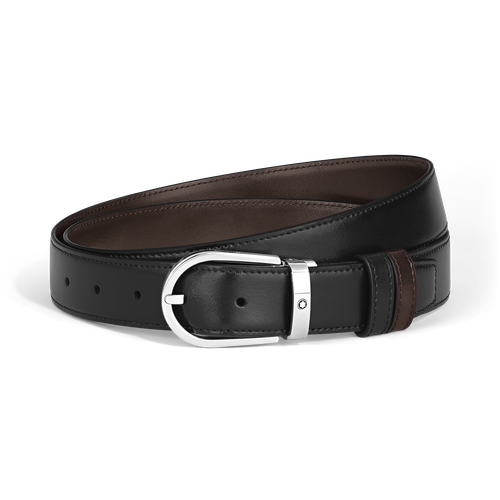 Ceinture Réversible Fer à Cheval 35 mm en Cuir Meisterstück - | - MB223962 - Ceintures - MONTBLANC - Modalova
