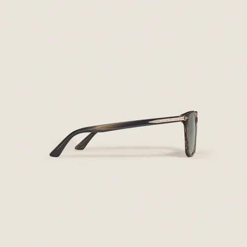 Lunettes de Soleil Carrées à Monture en Acétate Grise - Acétate - MB139348 - Solaires - MONTBLANC - Modalova