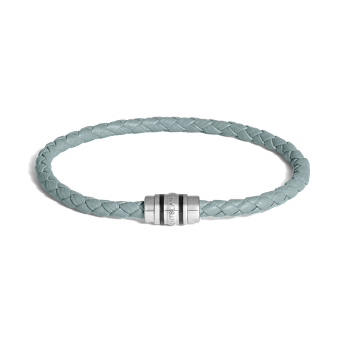 Bracelet 3 Anneaux en Cuir Grainé L - Acier - MB223947 - Bracelets - MONTBLANC - Modalova
