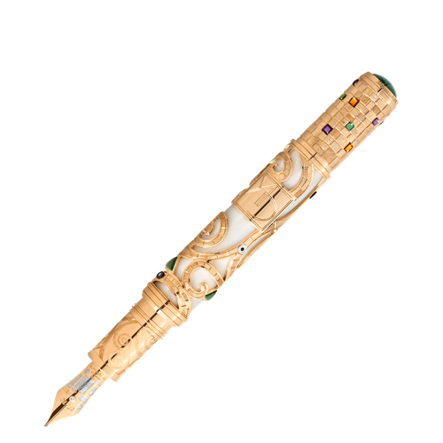 Stylo-Plume Masters of Art Homage to Gustav Klimt Édition Limitée 8 - Or au 750/1000 - MB130230 - Stylos Plume - MONTBLANC - Modalova