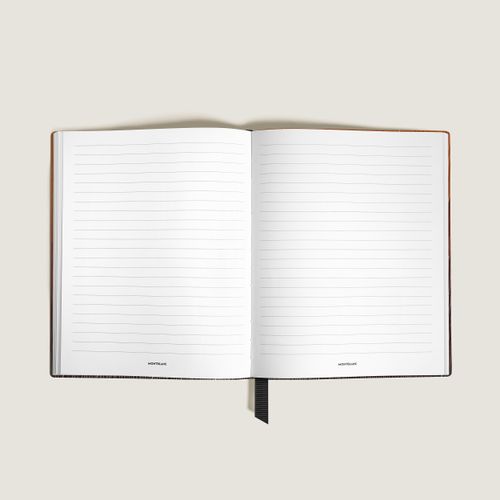 Carnet Grand Format en Cuir Corteccia Sfumato, Pages Lignées - Papier - MB136837 - Carnets - MONTBLANC - Modalova