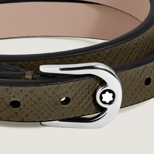 Bracelet Réglable Horseshoe en Cuir Sartorial - Cuir - MB136930 - Bracelets - MONTBLANC - Modalova