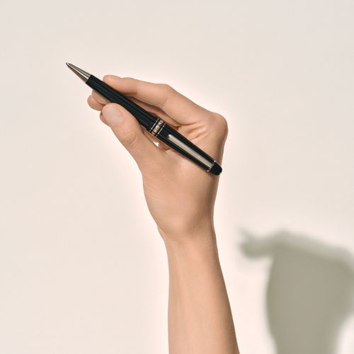 Stylo-Bille Meisterstück Midsize avec métal platiné - Résine précieuse - MB132491 - Stylos Bille - MONTBLANC - Modalova