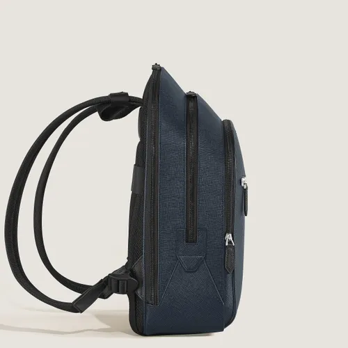 Sac à Dos Moyen Modèle avec 3 Compartiments en Cuir Sartorial - Cuir - MB222115 - Sacs À Dos - MONTBLANC - Modalova