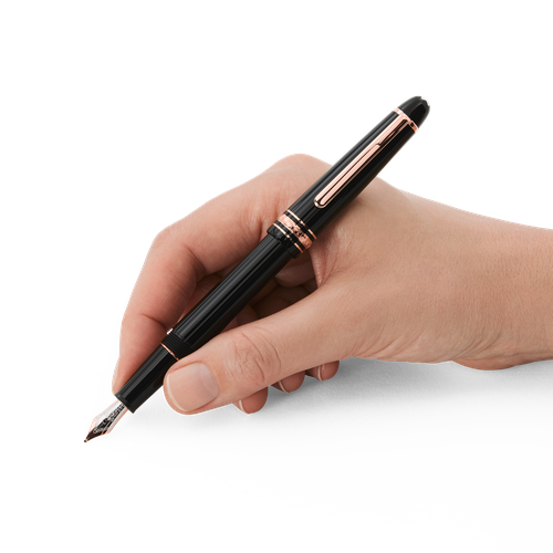 Stylo-Plume Meisterstück Classique avec métal doré Rose - Résine précieuse - MB132485 - Stylos Plume - MONTBLANC - Modalova