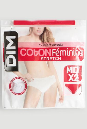 Slip midi x2 coton feminine stretch - DIM - Modalova