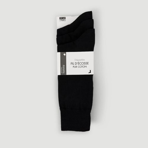 Lot de 3 paires de chaussettes brillantes en coton BIO Monoprix Vêtements Sous-vêtements Chaussettes & Bas 