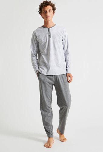 Pyjama long en jersey et coton Biologique - MONOPRIX HOMME - Modalova
