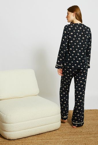 Pyjama manches longues imprimé, Ecovero - MONOPRIX FEMME - Modalova