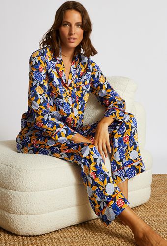 Pyjama col tailleur imprimé et poche poitrine, Oeko-Tex - MONOPRIX FEMME - Modalova