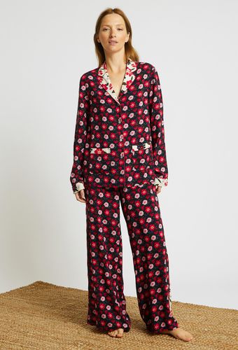 Pyjama large à imprimés contrastés, Ecovero - MONOPRIX FEMME - Modalova