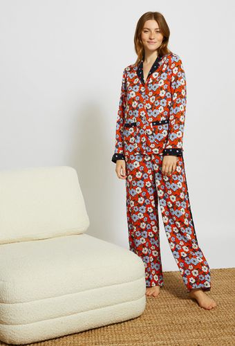Pyjama large à imprimés contrastés, Ecovero - MONOPRIX FEMME - Modalova